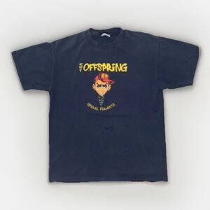 Vintage The Offspring Original Prankster Band T-Shirt Blue Large 21x27 Y2K 2000
